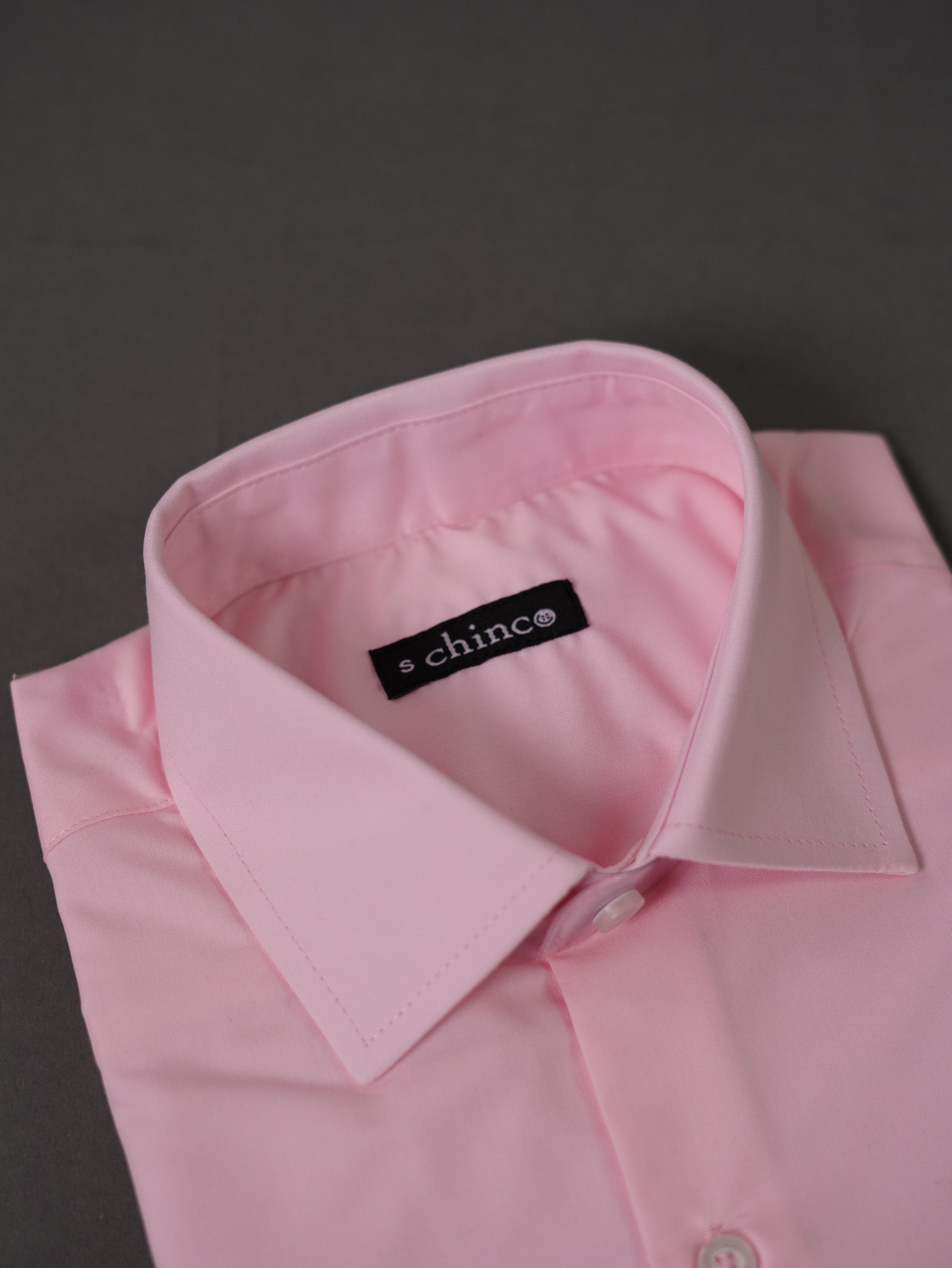 SPREAD COLLAR CHEMISE-PINK