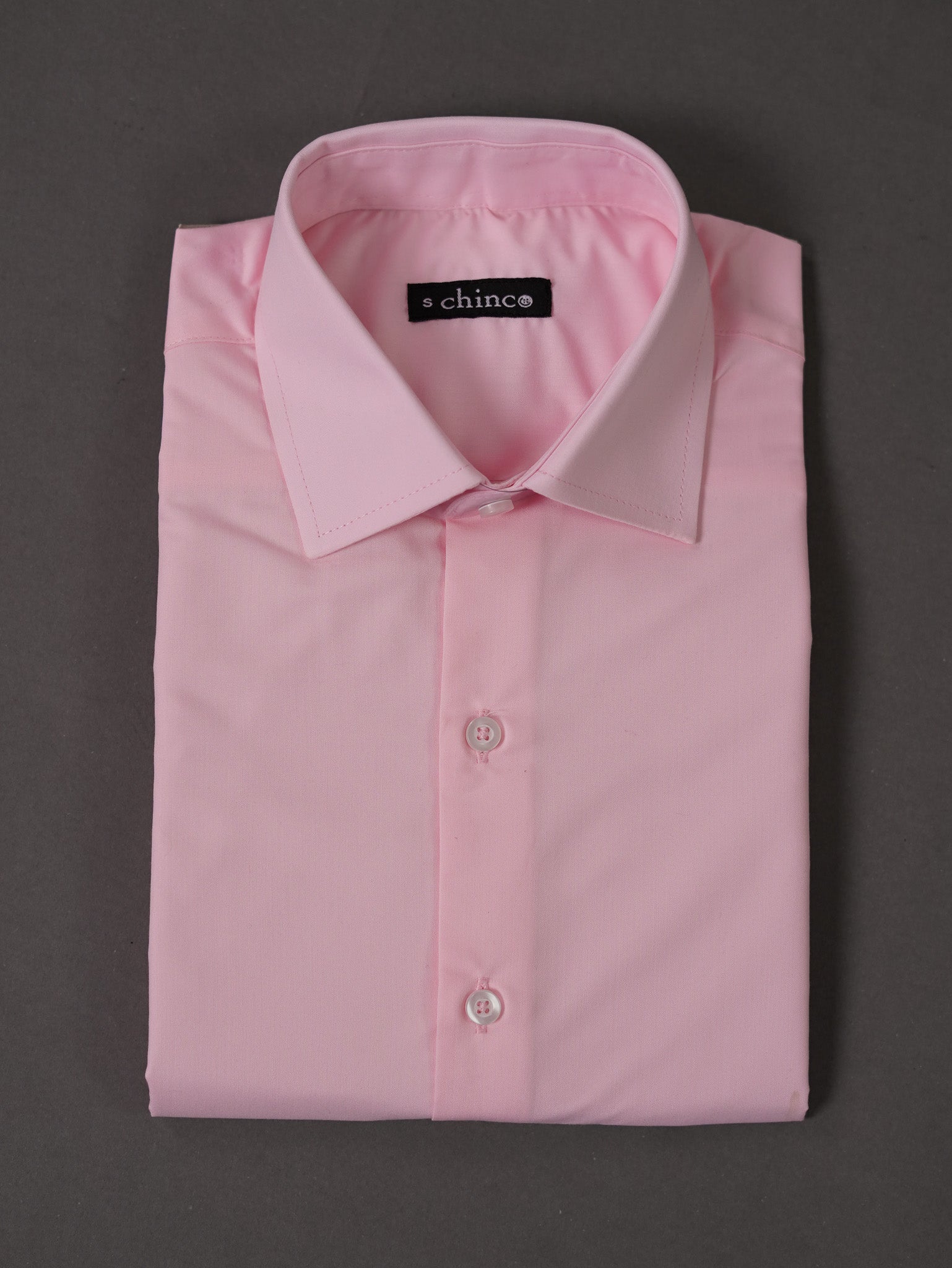 SPREAD COLLAR CHEMISE-PINK