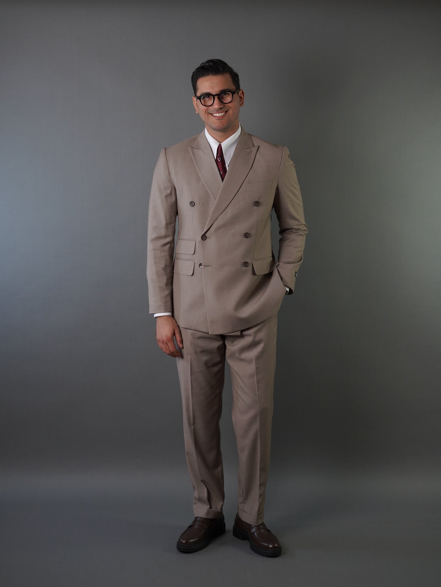 double breasted suits - Beige