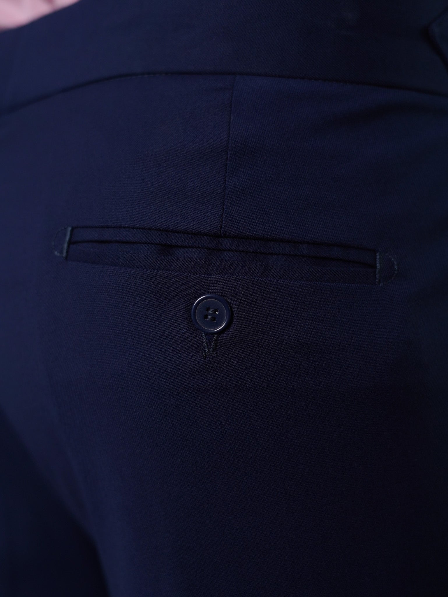 one side hight waist gurkha trousers- Blue