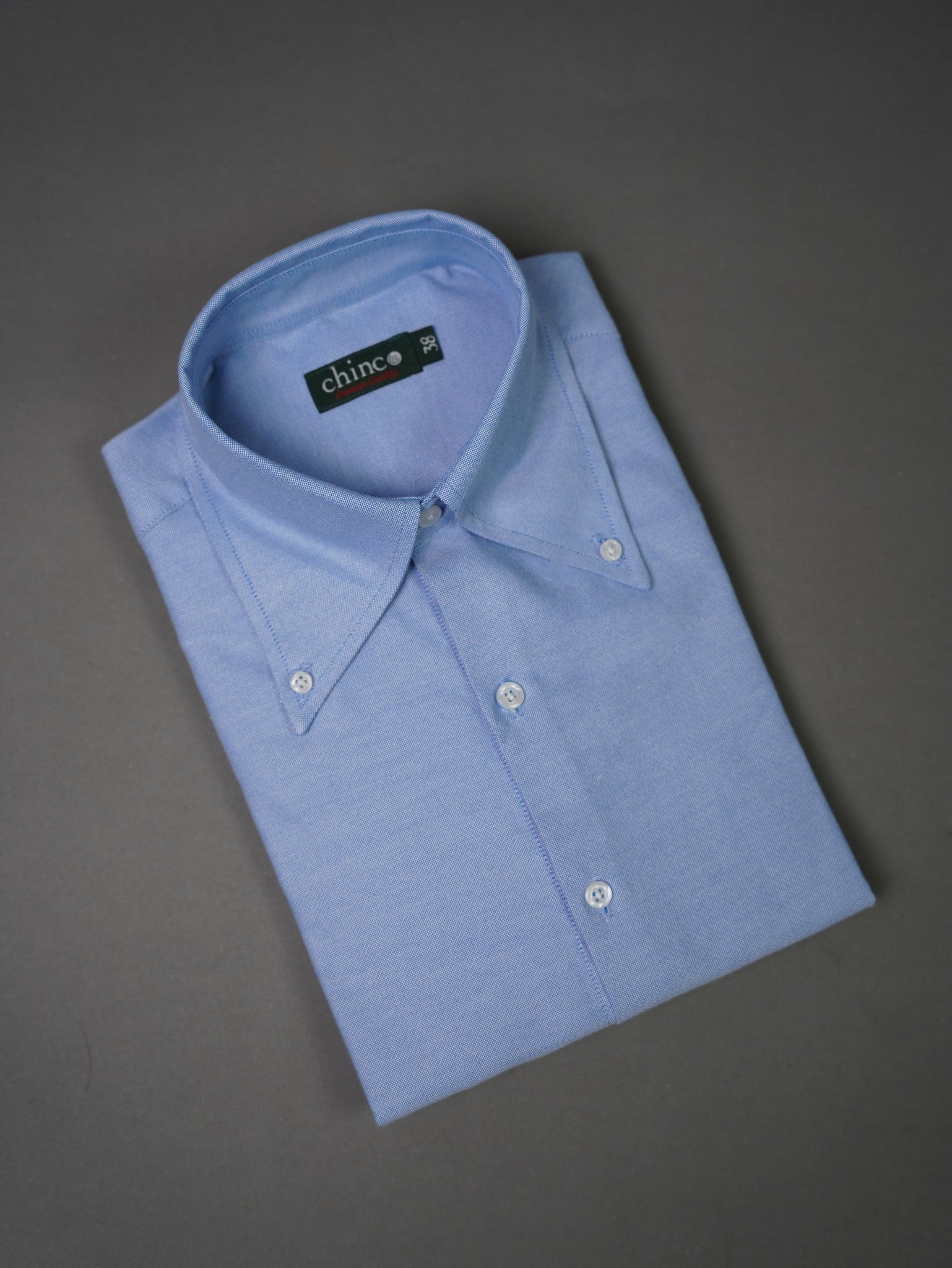 Oxford Long Point collar classic chemise - BABY BLUE