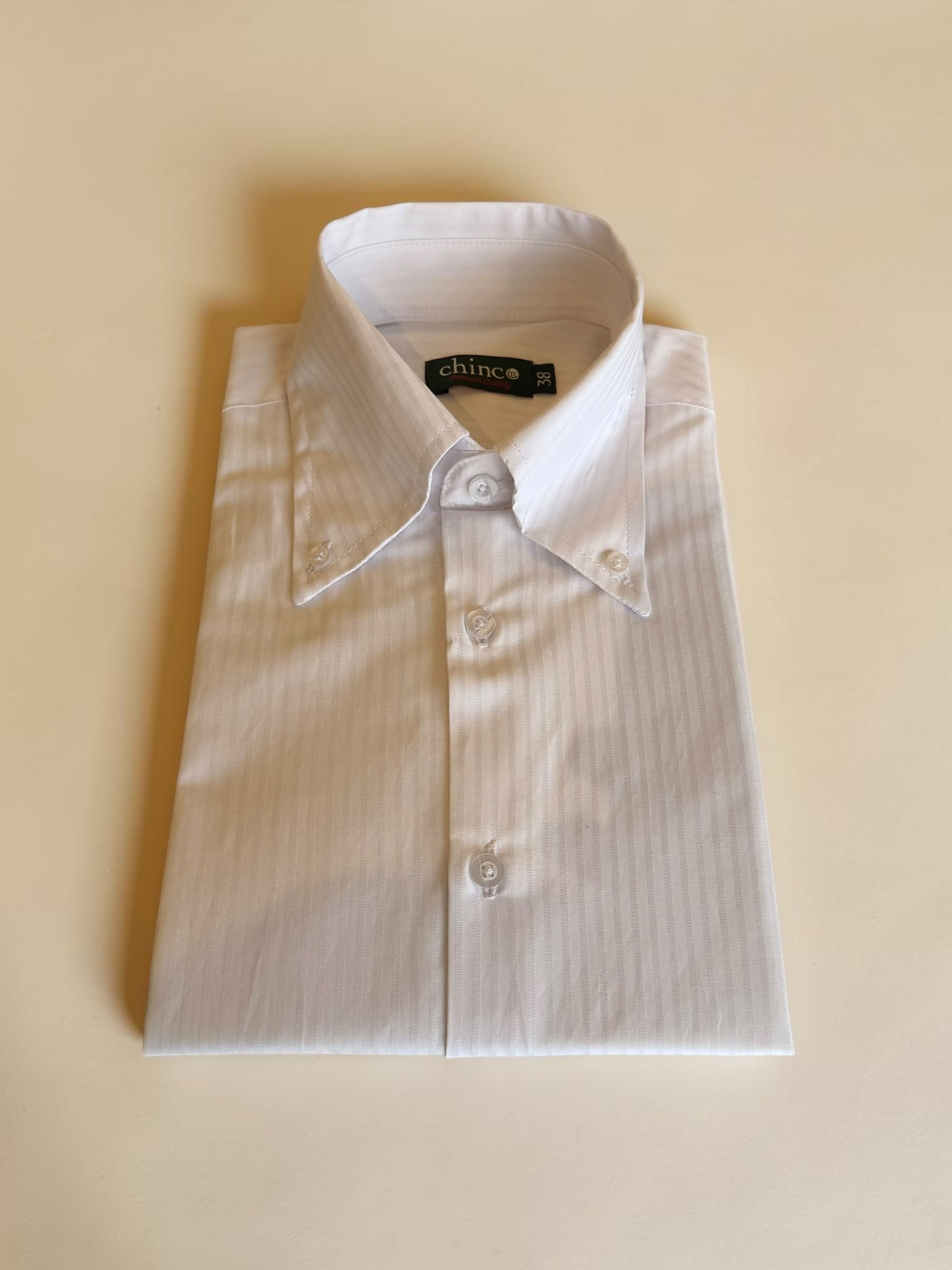 Strips pattern classic shirt - white