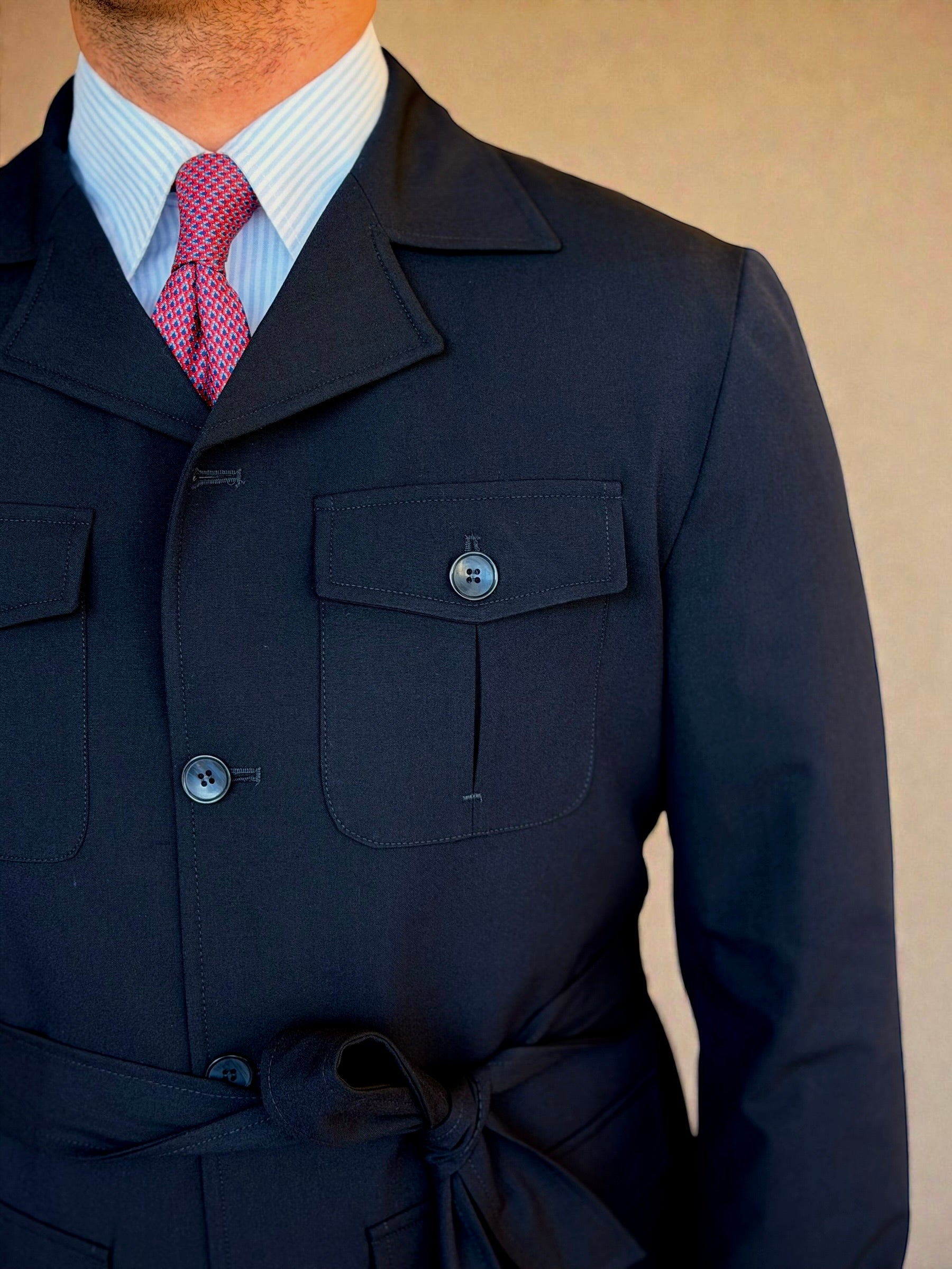 Safari Jacket - Navy