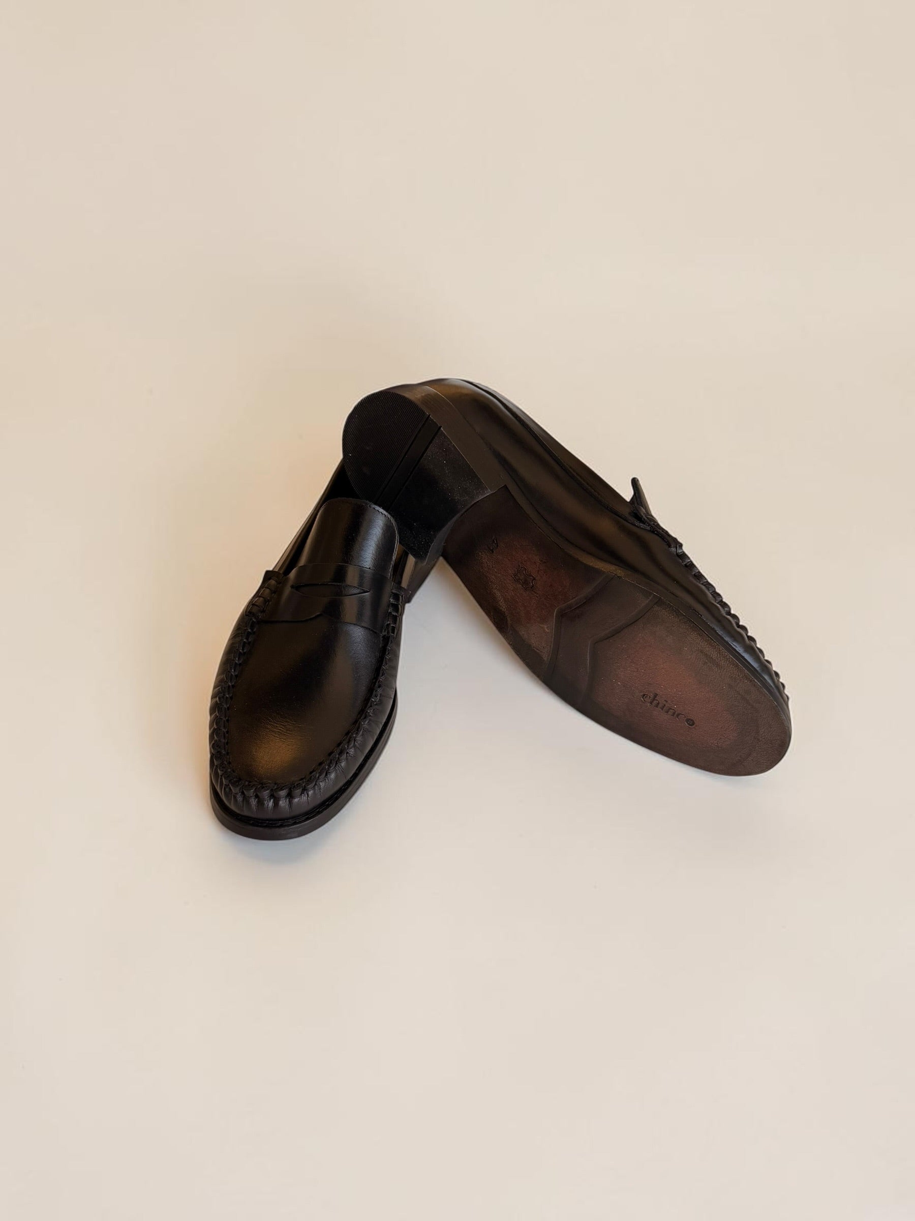 Classic penny loafers- Black